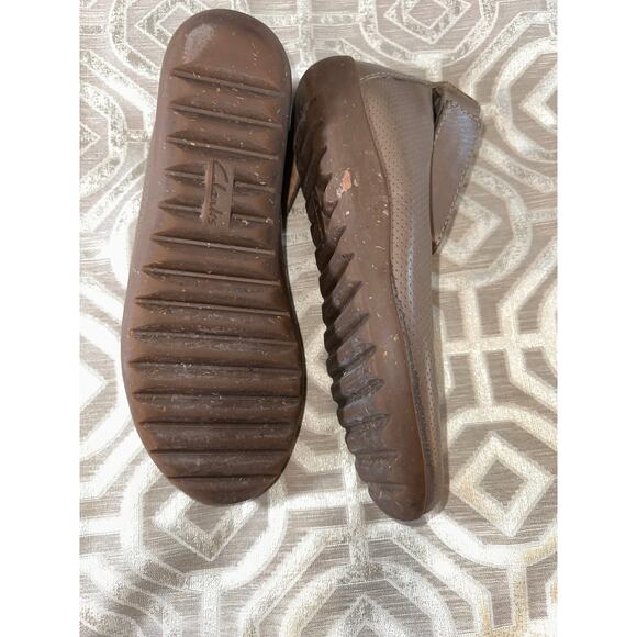 Clarks Leather Suede Shoes Flats MEDORA NINA Sage‎ Size 7.5 - Picture 4 of 7